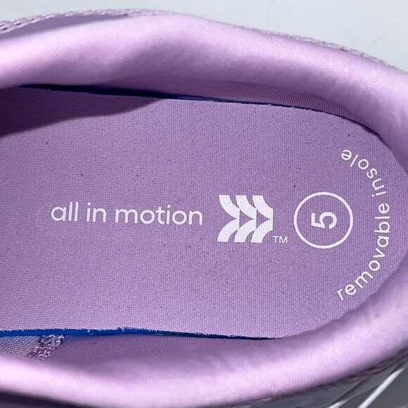 All In Motion Camren Sneakers Womens Shoes Size 5 Lavender Removable Insole NEW - Picture 11 of 14